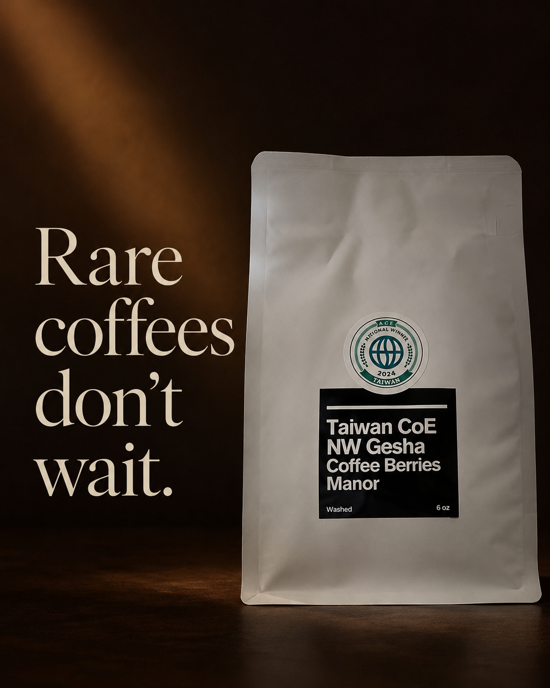 BUNDLE, TAIWAN CoE NW GESHA 3 Specialty coffee bags
